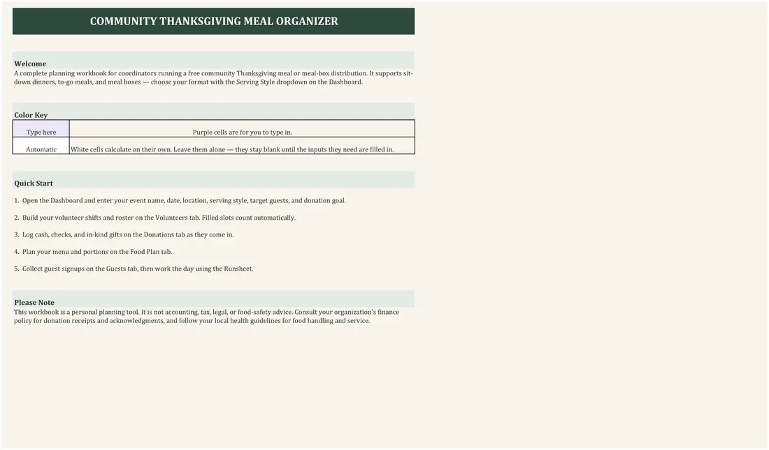 Community Meal Planner screenshot