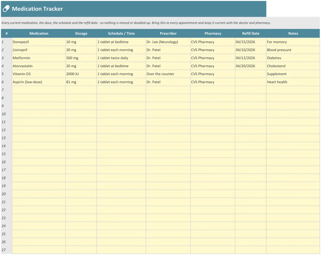 Eldercare & Caregiver Organizer screenshot