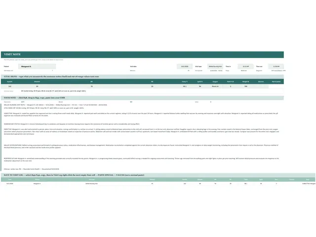 Home Health Visit Note Generator preview