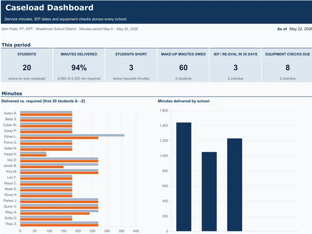 School PT Caseload Tracker preview
