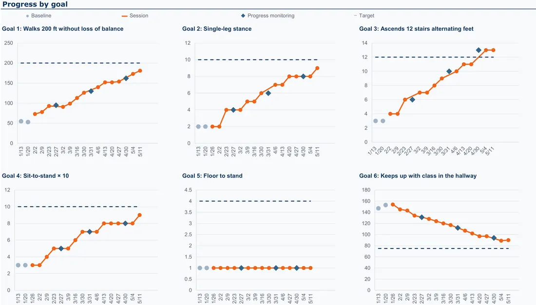 Gross Motor Data Tracker for School PT screenshot