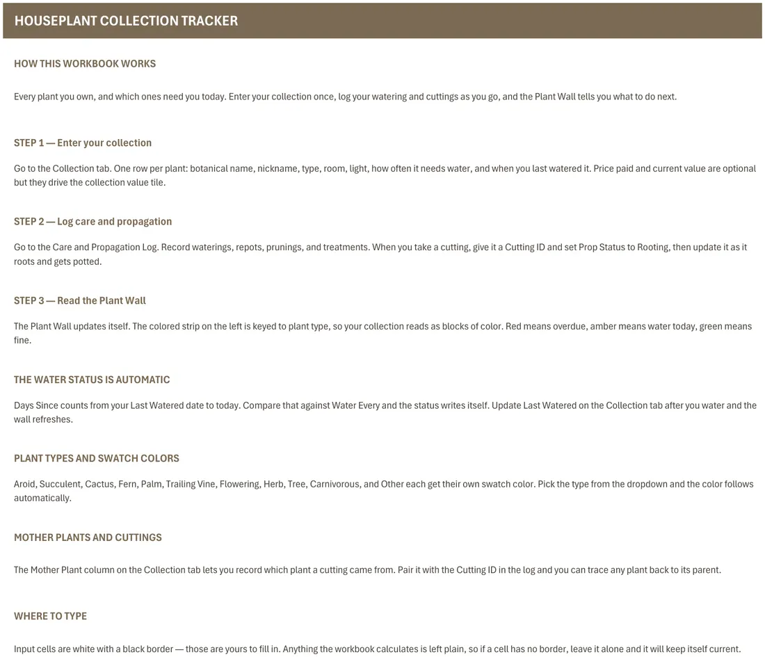 Houseplant Collection Tracker screenshot
