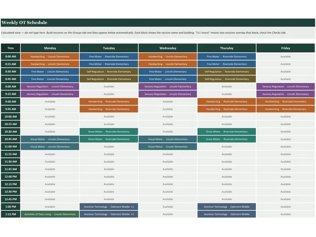 OT Schedule Builder preview