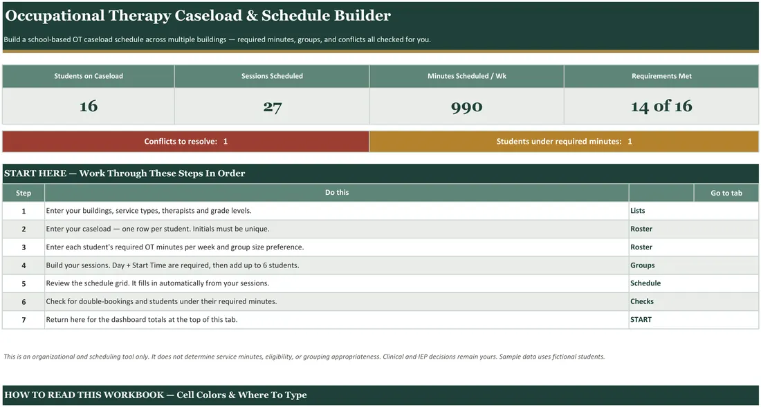 OT Schedule Builder screenshot