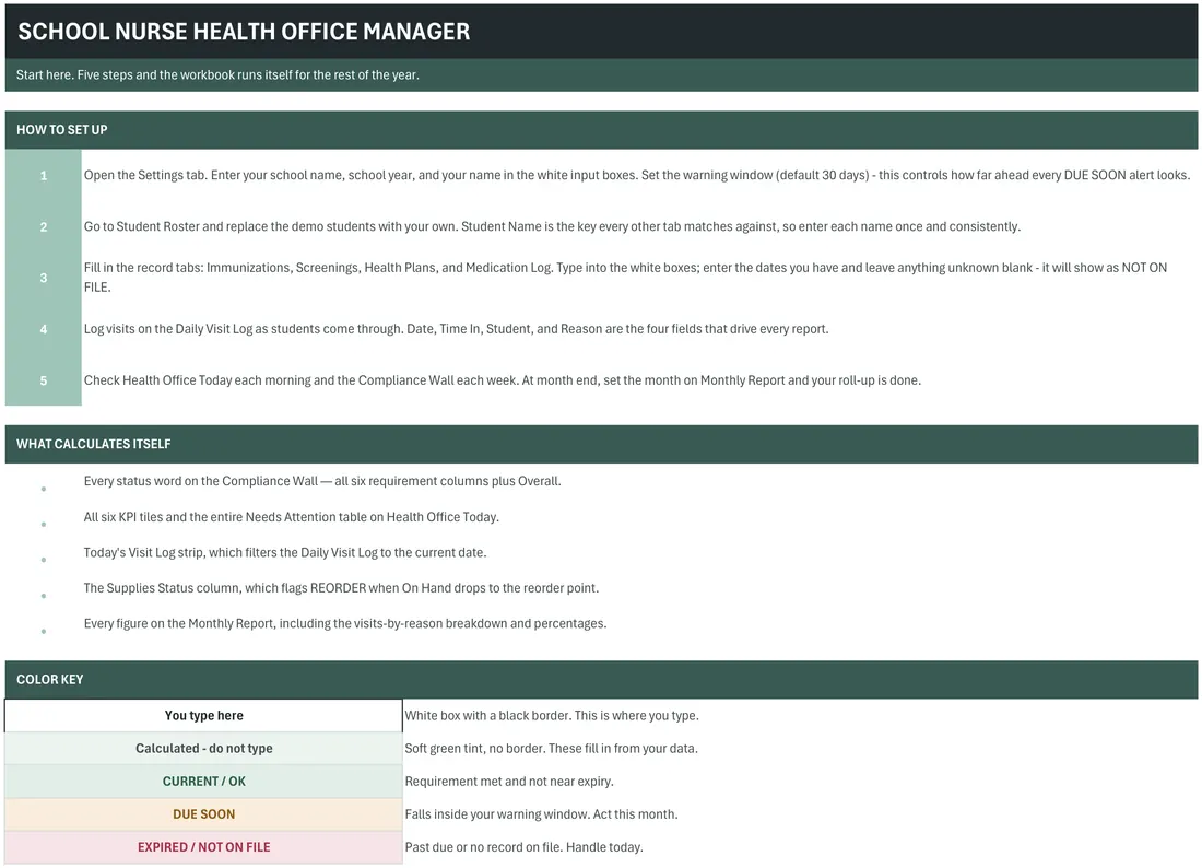 School Nurse Health Manager screenshot