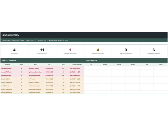 School Nurse Health Manager preview