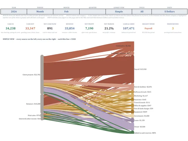Small Business Cash Flow Dashboard preview