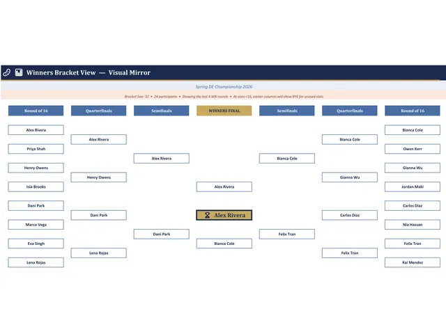 Double and Single Elimination Tournament Bracket Maker preview