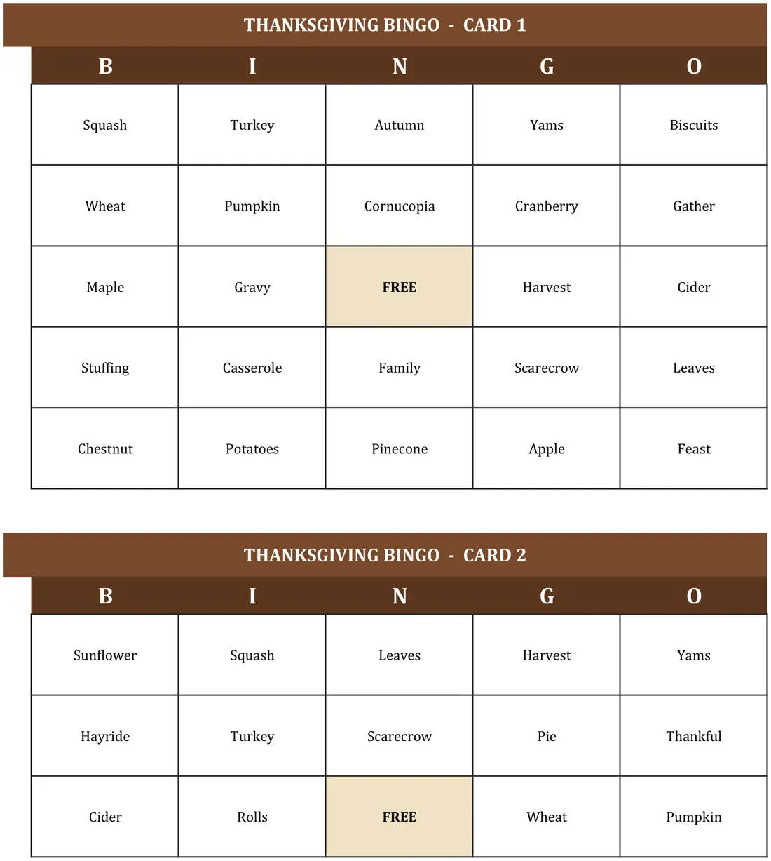 Thanksgiving Games for Kids screenshot